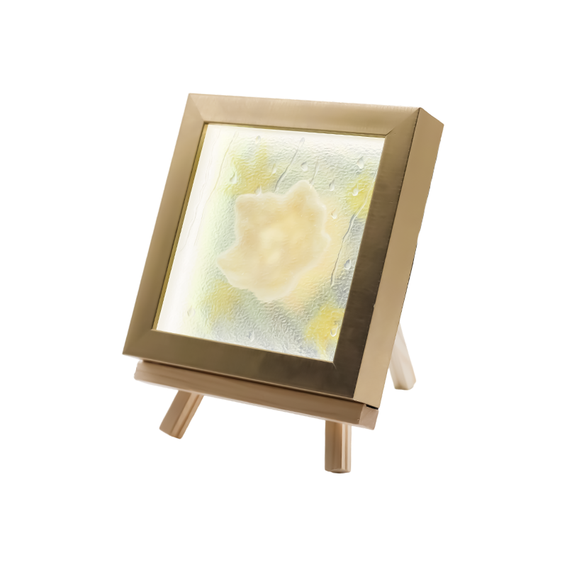 Cahaya Seni Daun Maple Kuning Muda Persegi - Frost Maple