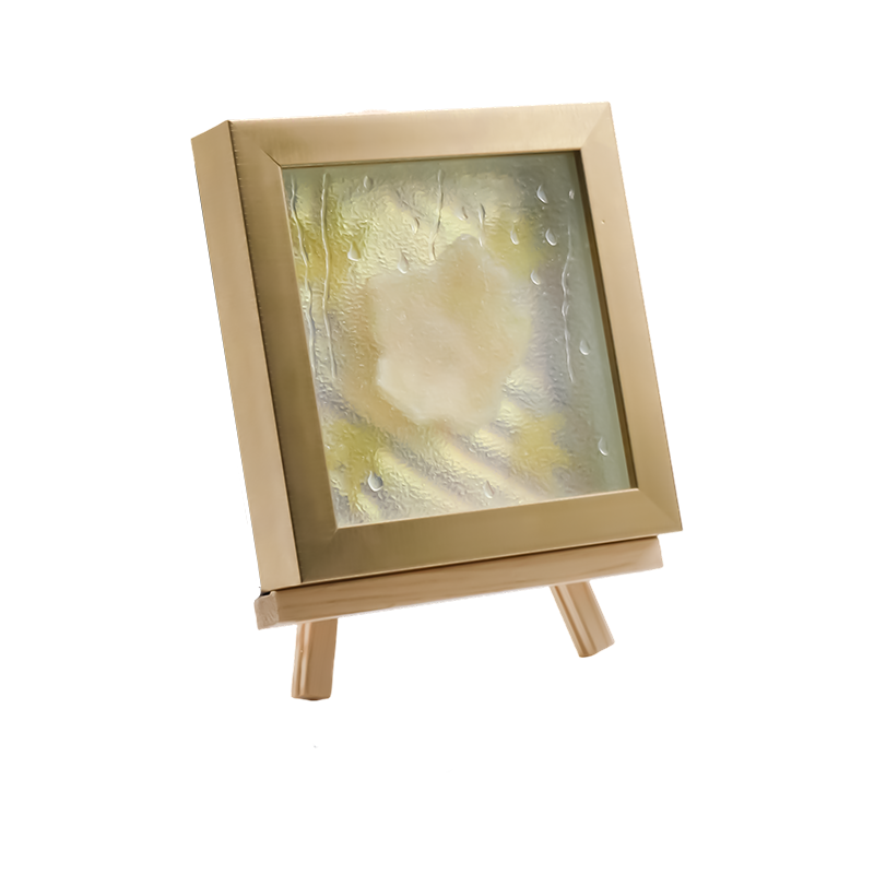 Cahaya Seni Daun Maple Kuning Muda Persegi - Frost Maple
