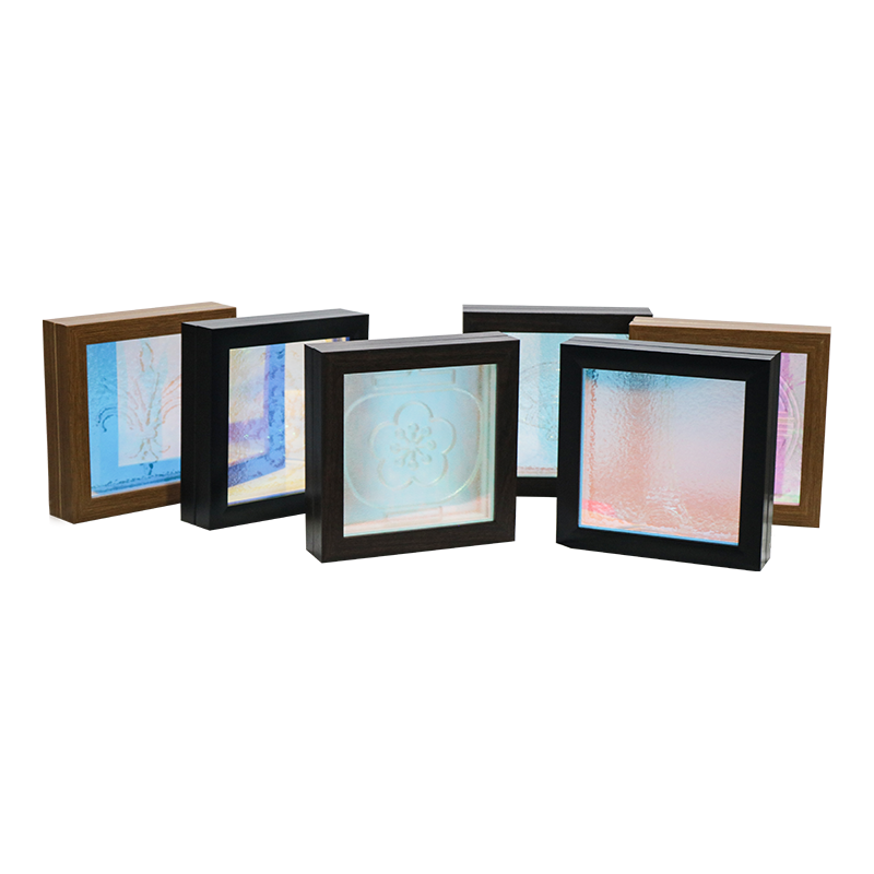 Lampu kristal putih corak bunga biru - Riak Tianxiang