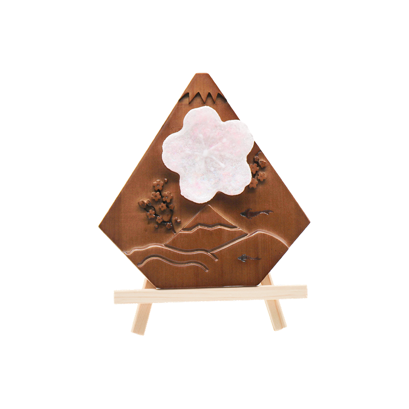 Desktop Jepun Lampu seni kayu Maihui-Puncak salji kayu